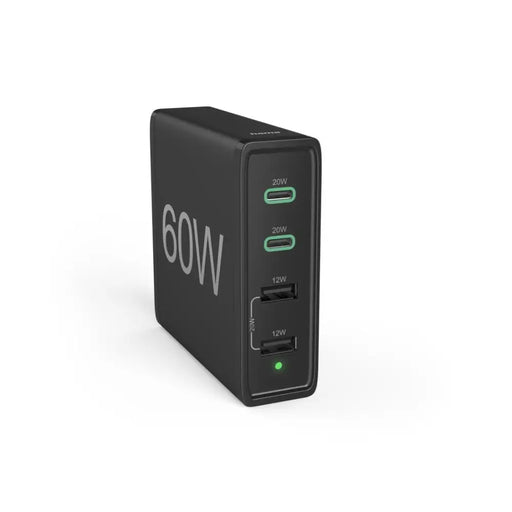 HAMA Зарядна станция 4 порта 60W 2 x USB-C 2 x USB-A PD