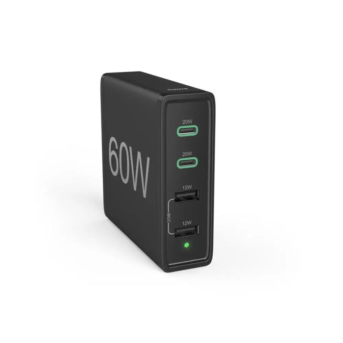 HAMA Зарядна станция 4 порта 60W 2 x USB-C 2 x USB-A PD