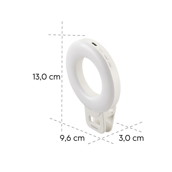 Hama LED Ринг Лампа "ToGo", 3 режима, презареждаема, USB-C