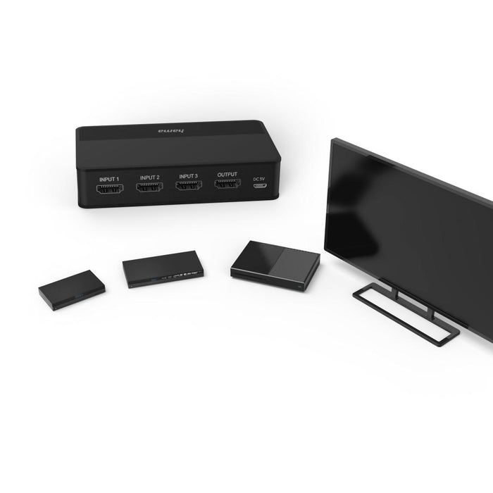 Превключвател / суич HAMA 4K-HDMI&trade; 3x1, 121770