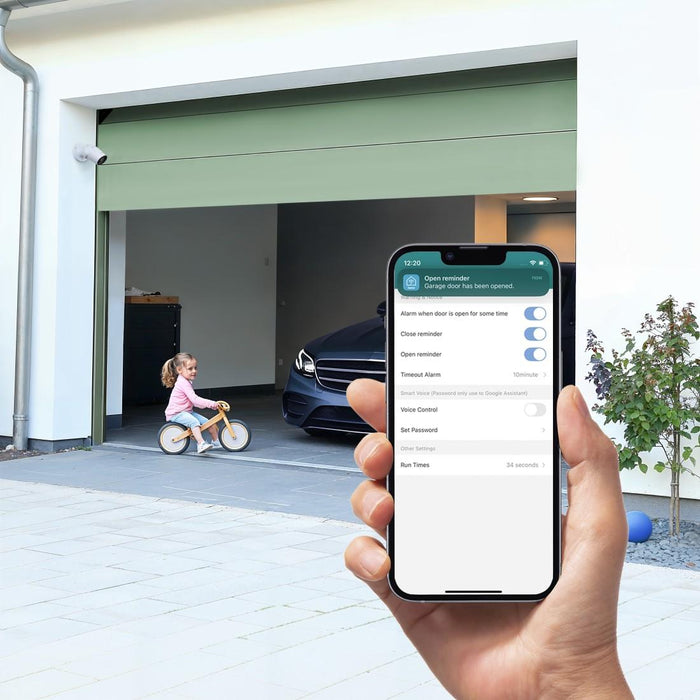 HAMA Смарт контролер за гаражна врата, Wi-Fi, със сензор, управление чрез приложение/гласова команда