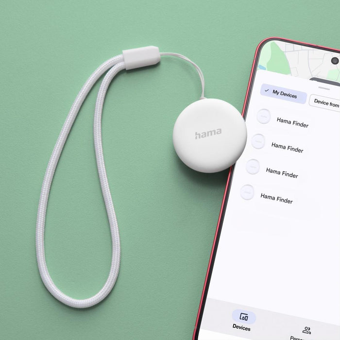 HAMA Тракер за Android &bdquo;Find My Device&ldquo;, с приложение, Bluetooth, бял