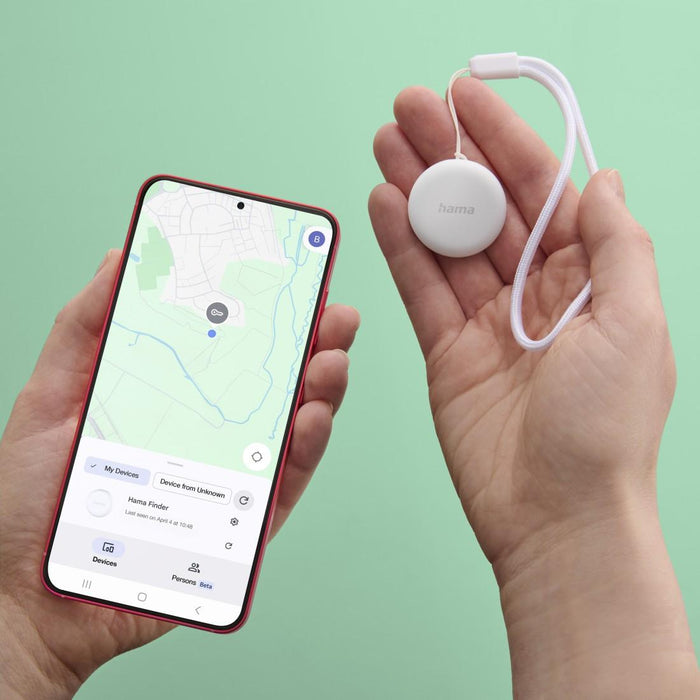 HAMA Тракер за Android &bdquo;Find My Device&ldquo;, с приложение, Bluetooth, бял