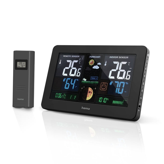 Метеорологична станция Hama Premium с USB - черна