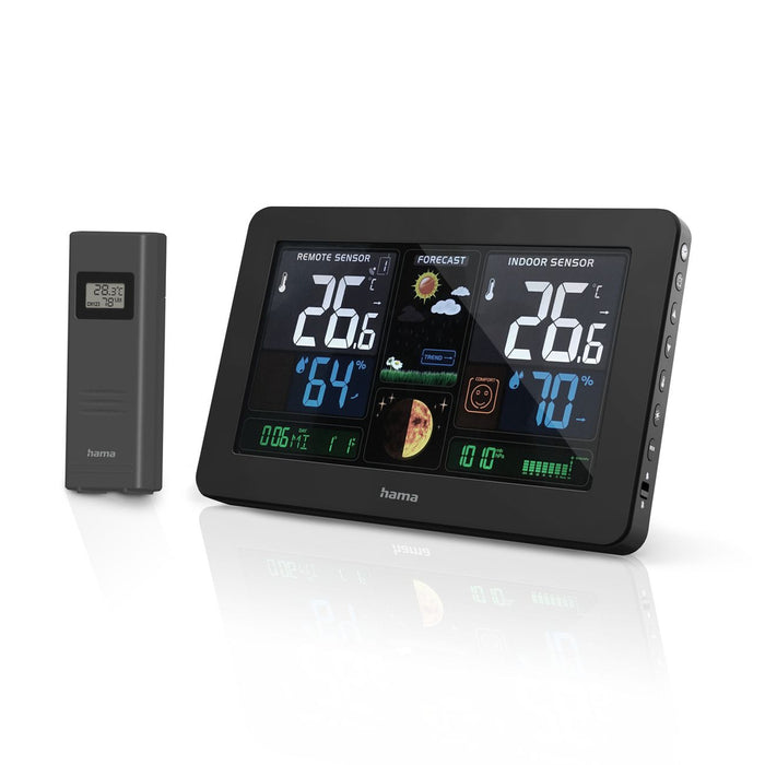 Метеорологична станция Hama Premium с USB - черна