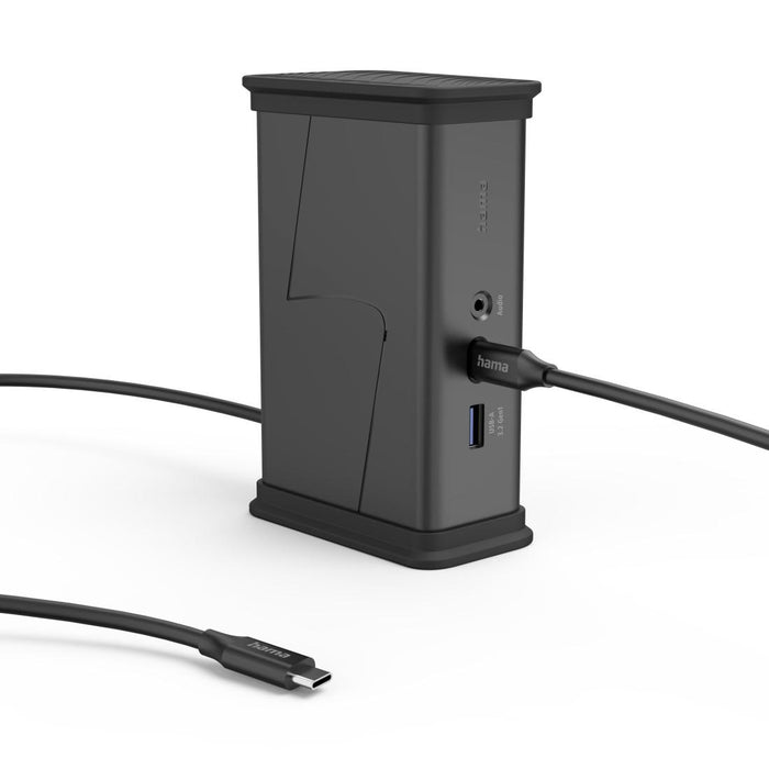 HAMA Докинг станция USB-C "Connect2Office Black", 9 порта, 2x HDMI&trade;, USB-A, USB-C, LAN