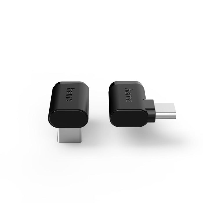 HAMA Адаптер 90&deg;C USB-C, USB 3.2 Gen2, 10 Gbit/s, 5 A, 240 W, комплект от 2