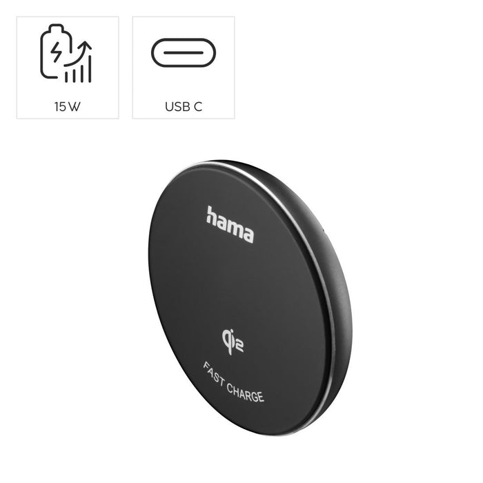 Hama Безжично Qi2 зарядно устройство, 15 W