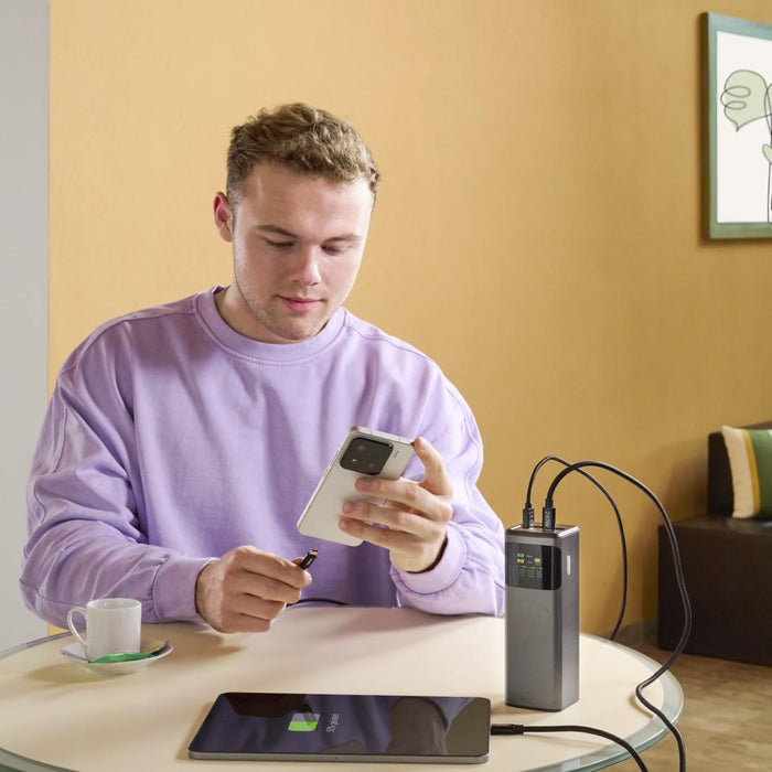 HAMA Външна батерия &ldquo;High Power&rdquo;, 65 W, 20000 mAh, 2x USB-C, USB-A, Fast Charging
