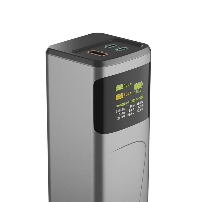 HAMA Външна батерия &bdquo;High Power&ldquo;, 200 W, 24000 mAh, 2x USB-C, USB-A, бързо зареждане