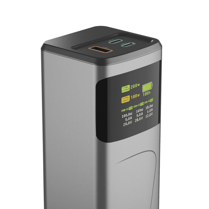 HAMA Външна батерия &bdquo;High Power&ldquo;, 200 W, 24000 mAh, 2x USB-C, USB-A, бързо зареждане