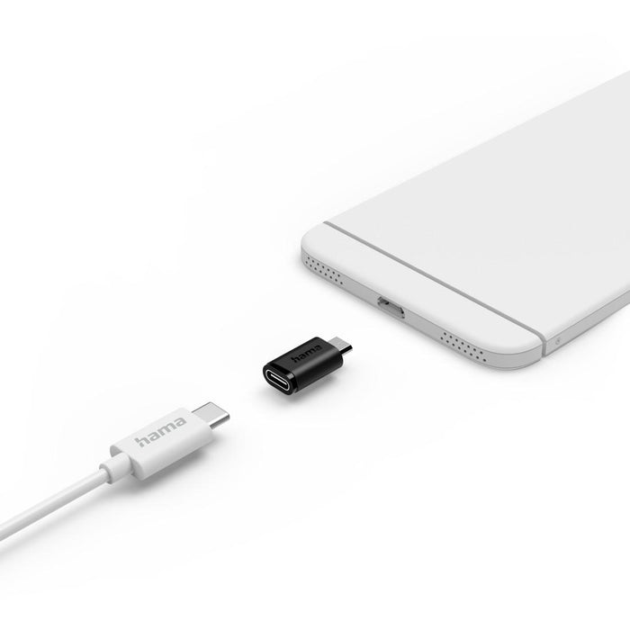 HAMA Адаптер 90&deg;C USB-C - Micro-USB, 3 бр. в комплект