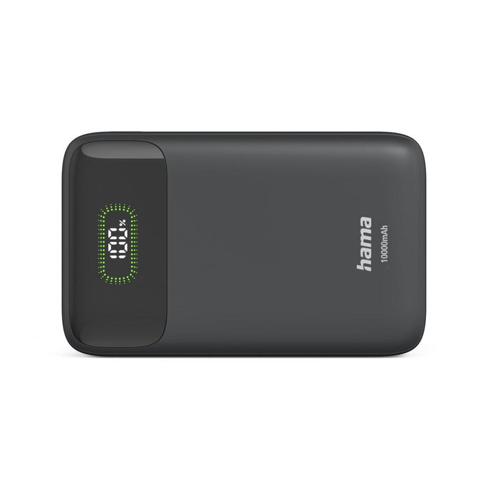 HAMA Външна батерия "PD10-W20", 10000 mAh, 3 изхода: 2 x USB-C, USB-A, Бързо зареждане