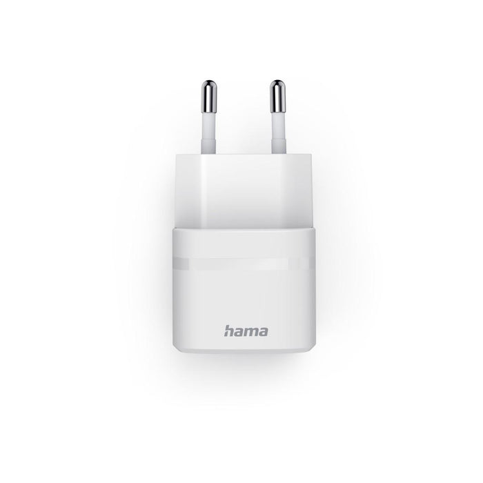 HAMA Зарядно устройство, 30 W, GaN, USB-C, PD/Qualcomm&reg;, Zero Standby, бяло