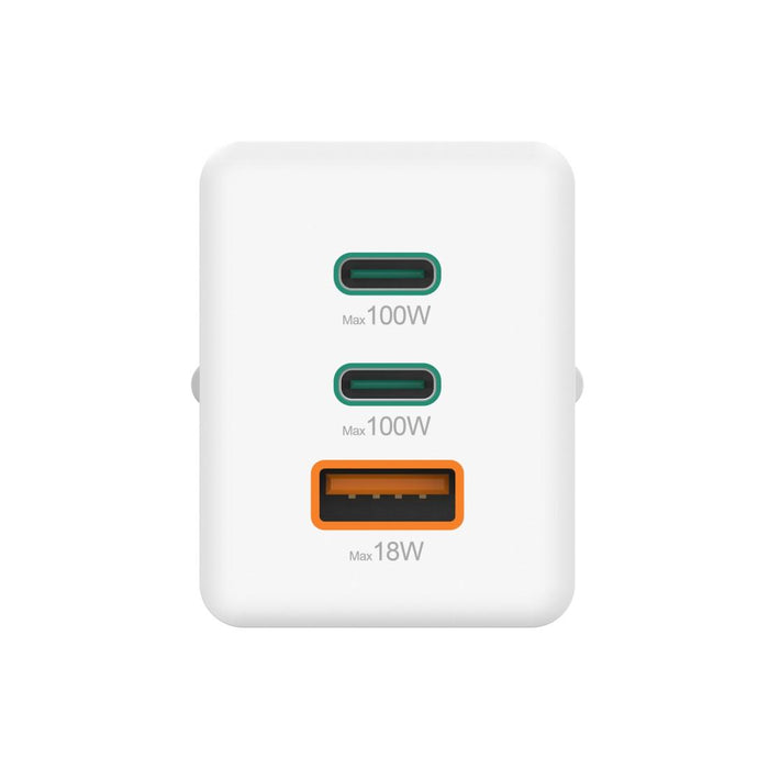 HAMA Бързо зарядно 220V, 100 W GaN, 2x USB-C PD, 1x USB-A QC
