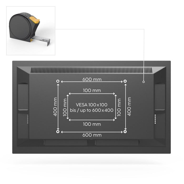 Стенна стойка за TV HAMA, 216 см (85&rdquo;), до 50 кг, въртяща се, накланяща се, издърпваща се