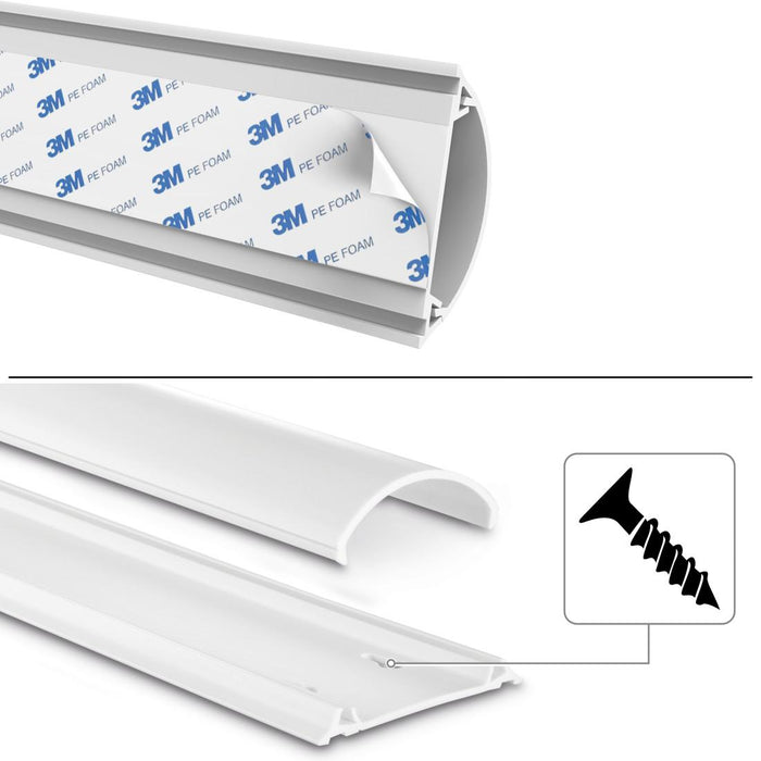 Канал PVC за скриване на кабел-100х7х2,1 см, 220894