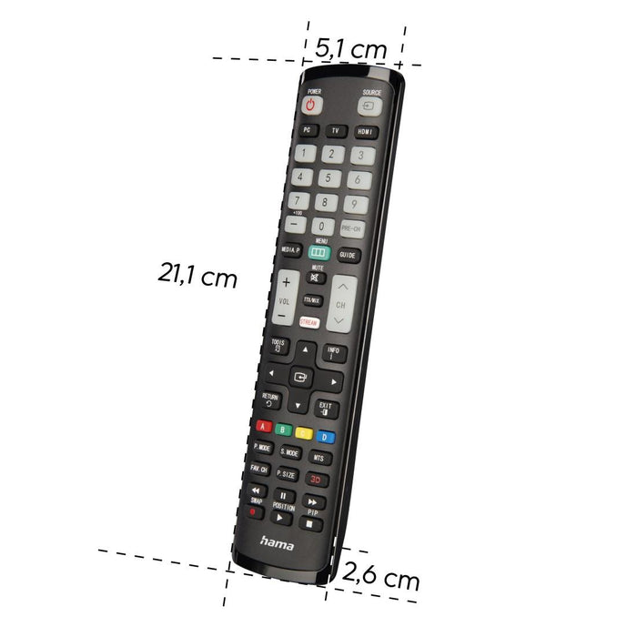 HAMA Универсално дистанционно за Samsung TV, IR, обучаемо, светещи бутони