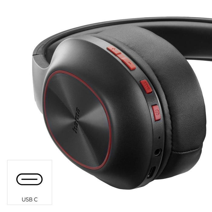 HAMA Блутут Слушалки "Spirit Calypso III", Over-Ear, Bass Boost, Foldable, черен