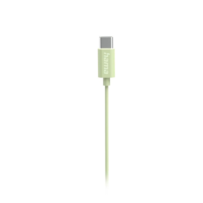 HAMA Слушалки &ldquo;Curly&rdquo;, USB-C, микрофон, зелен