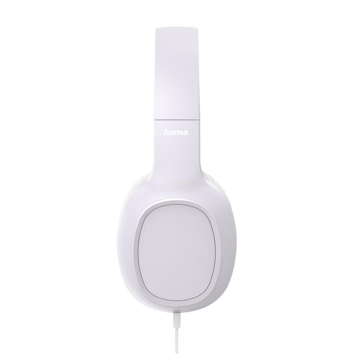 HAMA Слушалки с микрофон "Fun C", USB-C, водач за кабел от едната страна, бели
