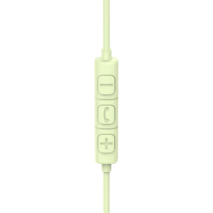 HAMA Слушалки с микрофон "Fun C", USB-C, водач за кабел от едната страна, зелени