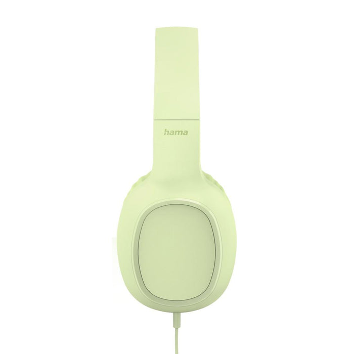 HAMA Слушалки с микрофон "Fun C", USB-C, водач за кабел от едната страна, зелени
