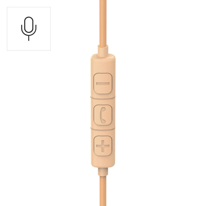 HAMA Слушалки с микрофон "Fun C", USB-C, водач за кабел от едната страна, Оранжев
