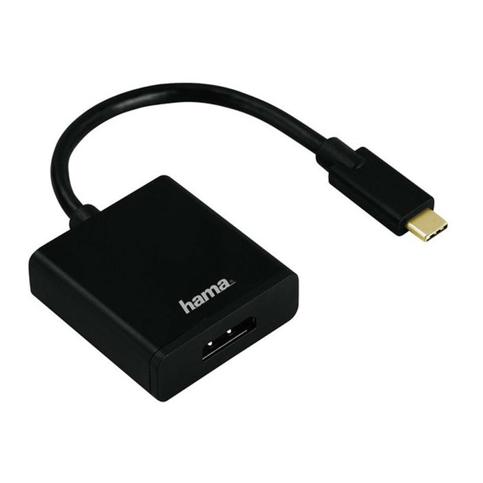 Кабел адаптер от източник с USB-C HAMA към приемник с DisplayPort USB-C->DISP.PORT 135725/200314 работи само в тази посока