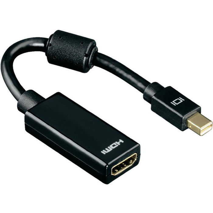Адаптер Кабел от източник с mini DisplayP HAMA към приемник с женско HDMI miniDPORT/M->HDMI 54560/200332 работи само в тази посока