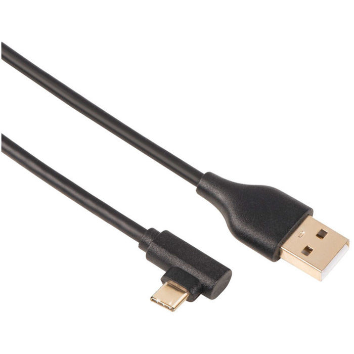 Кабел HAMA USB-C 90° gold 135738/200646