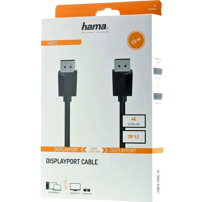 Кабел M/M HAMA Ultra HD DisplayPort1.2 4K 78442/200696 Двойно-екраниран