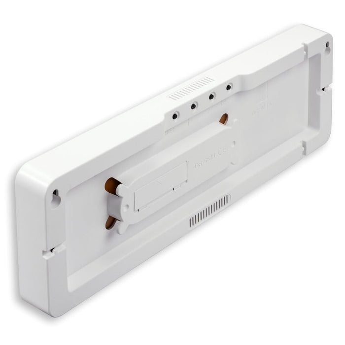 Стенен Часовник с Термометър Hama 00222224 Бял Черен Пластмаса