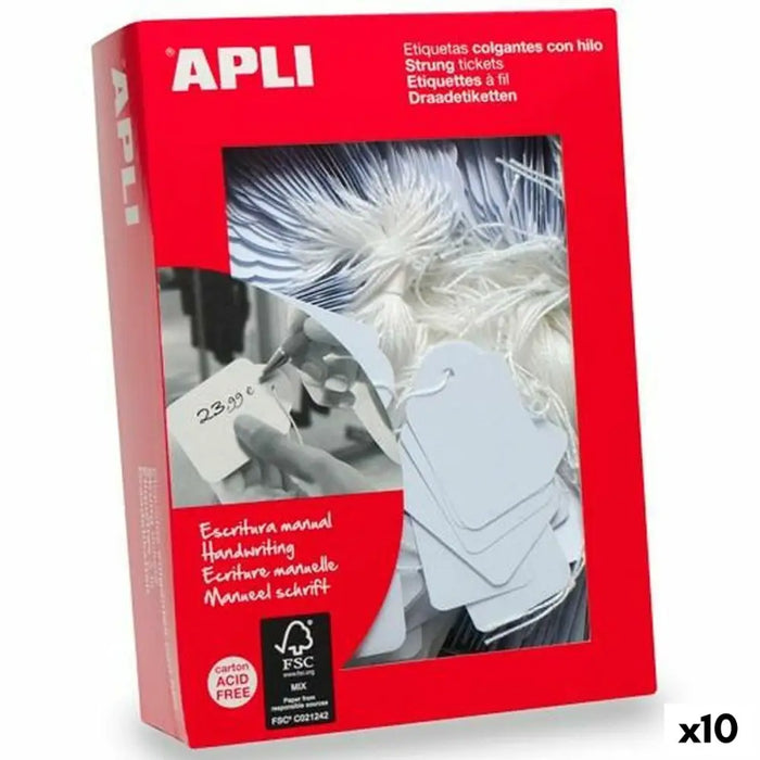 Hang tags Apli Бял 36 x 53 mm 500 Части (10 броя)