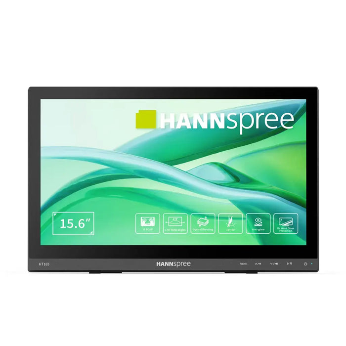 Портативен тъч Монитор Hanspree HT165HPB - 15.6" IPS FHD(1920x1080), HDMI, VGA