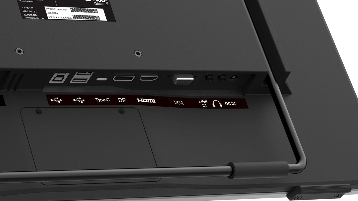 Портативен тъч Монитор Hanspree HT240CUA - 23.8" VA FHD(1920x1080), HDMI, USB-C