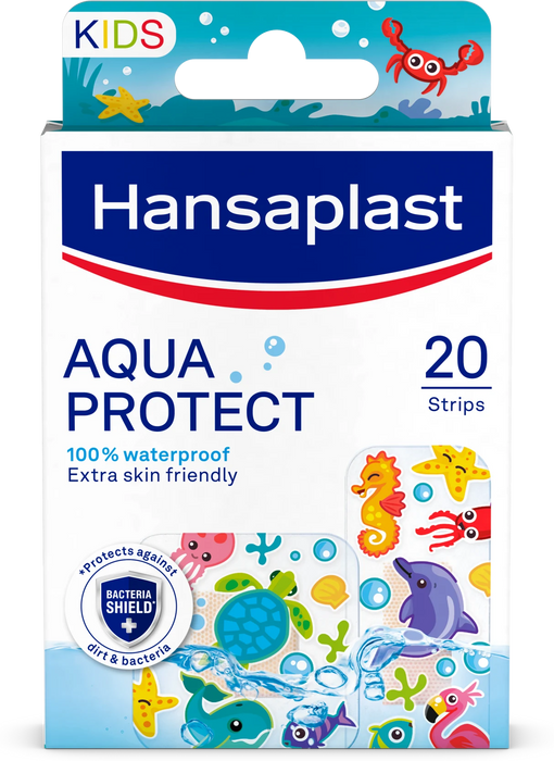 Водоустойчиви детски пластири Aqua Protect, 20 бр