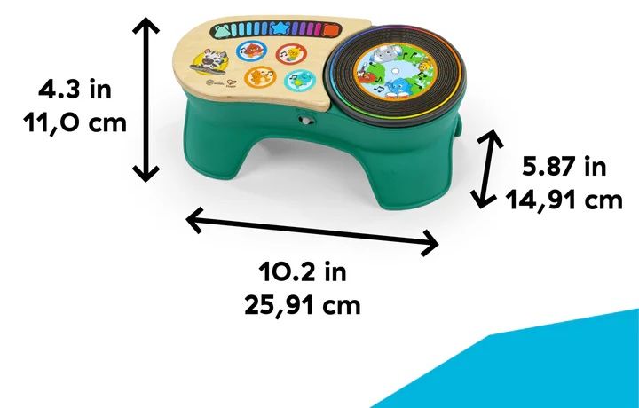 Сензорна музикална играчка HaPe International - Baby Einstain, грамофон