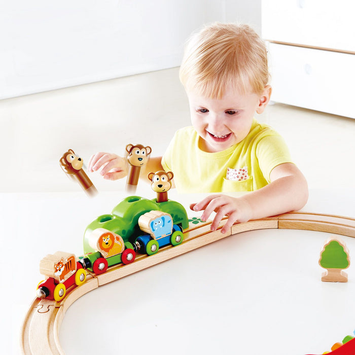 Дървена игра Hape - Железница, музикална