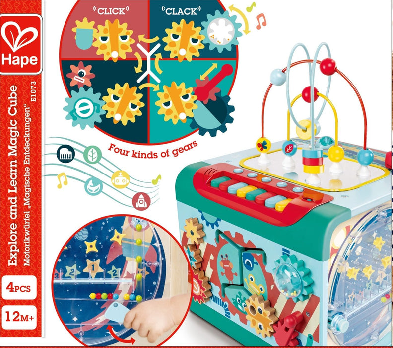 Интерактивна играчка 4 в 1 HaPe International - Магически музикален куб
