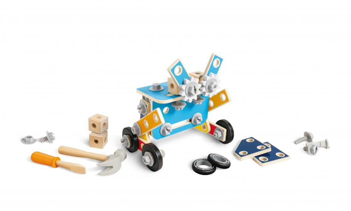 ДЕТСКА КУТИЯ С ИНСТРУМЕНТИ 83 ЧАСТИ HAPE
