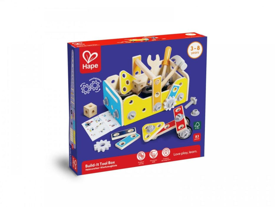 ДЕТСКА КУТИЯ С ИНСТРУМЕНТИ 83 ЧАСТИ HAPE