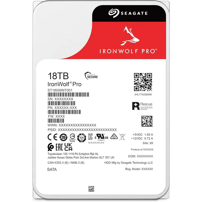 Хард диск SEAGATE IronWolf ST18000NT001 18TB 256MB Cache