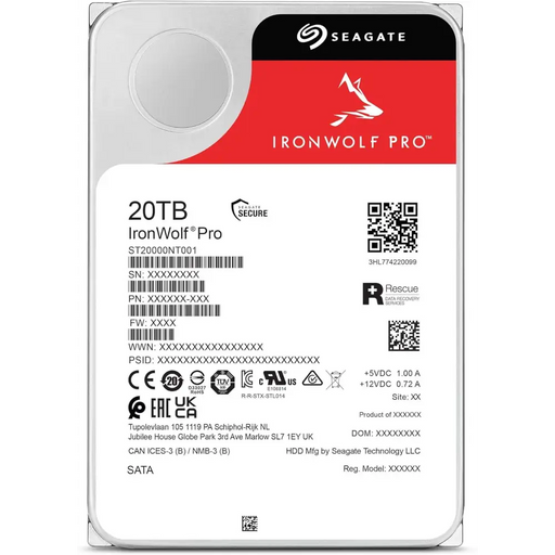 Хард диск SEAGATE IronWolf ST20000NT001 20TB 256MB Cache