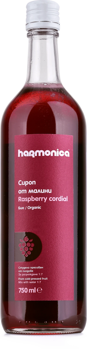 Био сироп от малини, 0,75 l