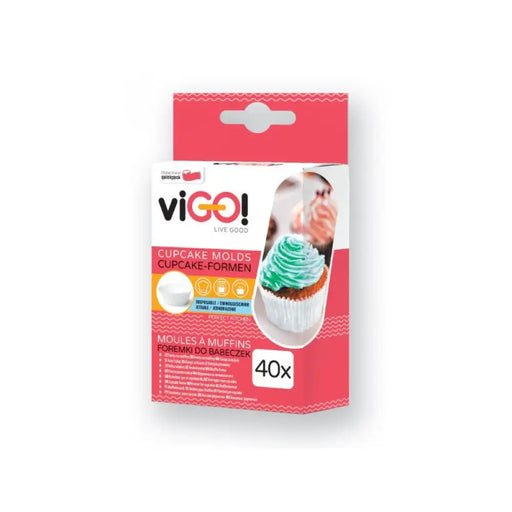 ХАРТИЕНИ ФОРМИ ЗА КЕКСЧЕТА 40 БР. STANDARD VIGO