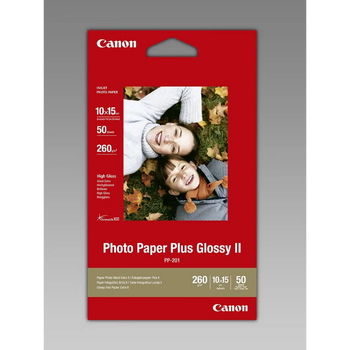 Хартия Canon Plus Glossy II PP - 201 10x15 cm 50 sheets