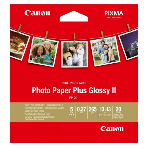 Хартия Canon Plus Glossy II PP - 201 5x5’ 20 sheets