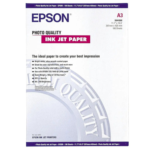 Хартия Epson Photo Quality Ink Jet Paper DIN A3