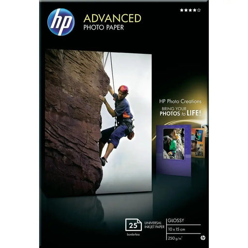 Хартия HP Advanced Glossy Photo Paper - 25 sht/10 x